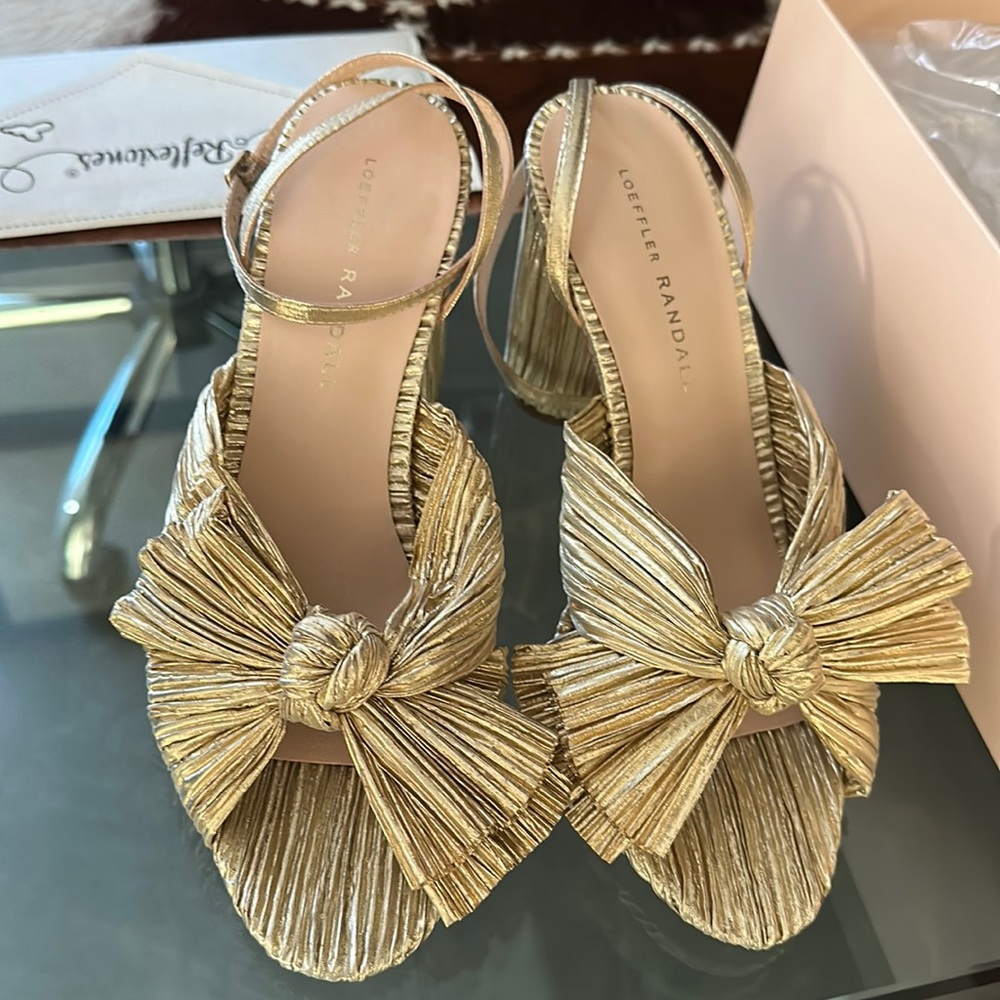 Loeffler Randall Camelia Pleated Knot Sandal